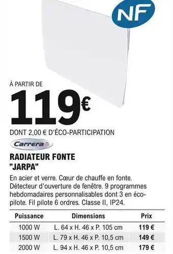 Radiateur fonte