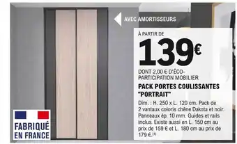 E.Leclerc Brico Pack portes coulissantes offre