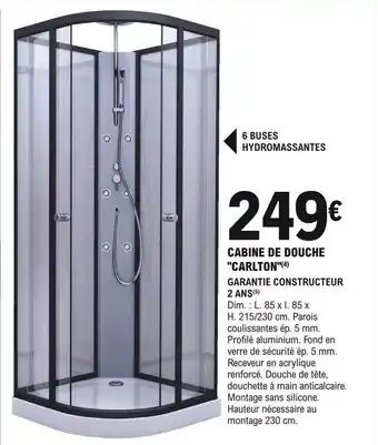 E.Leclerc Brico Cabine de douche offre