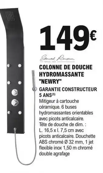 E.Leclerc Brico Colonne de douche hydromassante offre