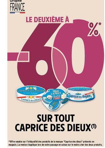 Intermarché Caprice des dieux offre
