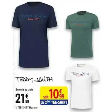 Intersport Tee-shirt homme teddy smith offre