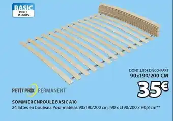 JYSK Sommier enroulé basic a10 offre