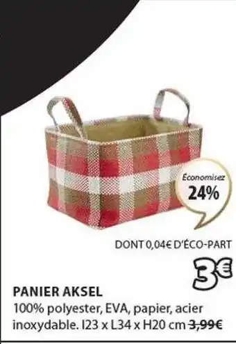 JYSK Panier aksel offre