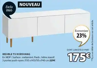 JYSK Meuble tv korsvang offre