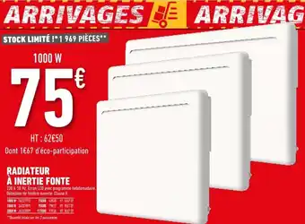 Brico Cash Radiateur A Inertie Fonte offre
