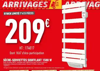 Brico Cash Séche-Serviettes Soufflant 1500 W offre