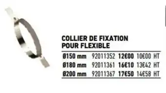 Brico Cash Collier De Fixation Pour Flexible offre