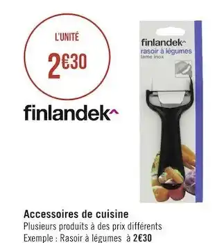 Géant Casino Finlandek accessoires de cuisine offre