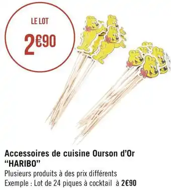 Géant Casino Accessoires de cuisine ourson d’or “haribo” offre