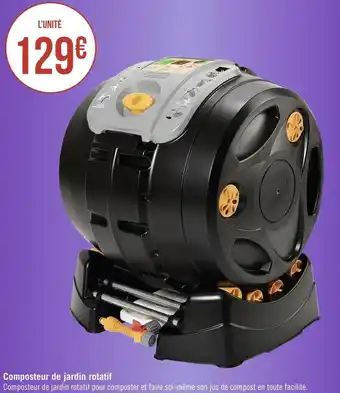 Géant Casino Composteur de jardin rotatif offre