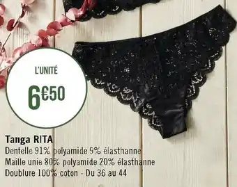 Géant Casino Sincère tanga rita offre