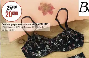 Géant Casino Bestform soutien gorge avec armatures pampelune offre