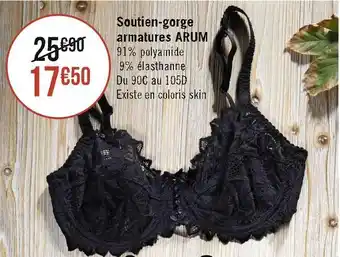 Géant Casino Well soutien-gorge armatures arum offre