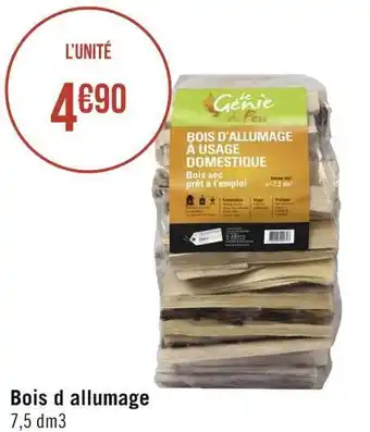 Géant Casino Bois d allumage offre
