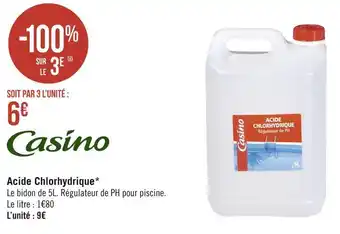 Géant Casino Casino acide chlorhydrique* offre