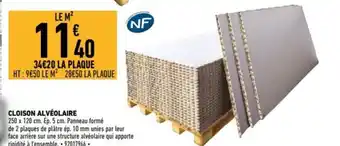 Brico Cash Cloison Alvéolaire offre