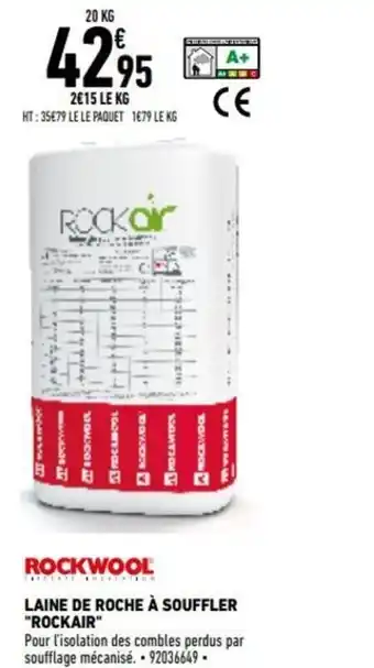 Brico Cash Laine De Roche A Souffler "Rockair" offre