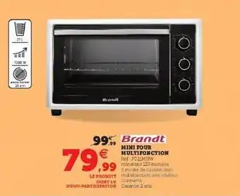 Hyper U Mini four multifonction brandt offre