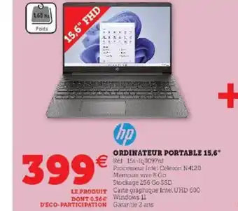 Hyper U Ordinateur portable 15,6 offre
