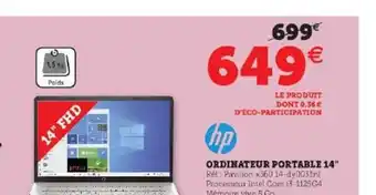 Hyper U Ordinateur portable 14 offre