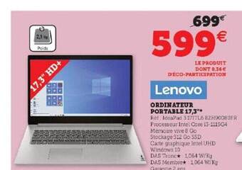 Hyper U Ordinateur portable 17,3 offre