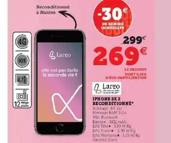 Hyper U Iphone se 2 reconditonné largo offre