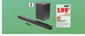 Hyper U Barre de son 2.1 jbl offre