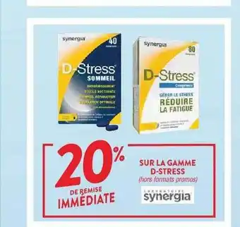 Cora x Carrefour La gamme d-stress synergia offre