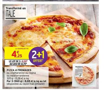 Intermarché Hyper Pizza 4 fromages offre