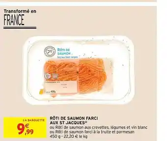 Rôti de saumon farci aux st jacques