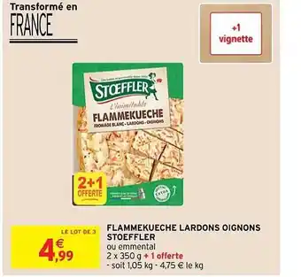 Flammekueche lardons oignons stoeffler