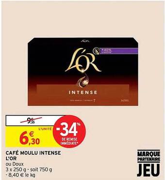 Intermarché Hyper Café moulu intense l'or offre