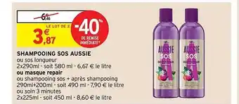 Shampooing sos aussue ou masque repair