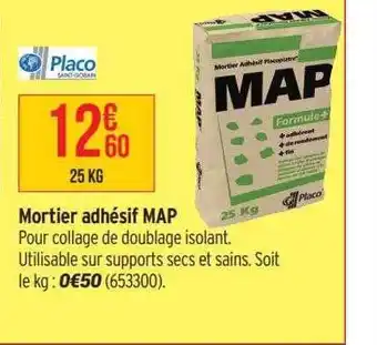 Bricorama Mortier adhésif map placo offre