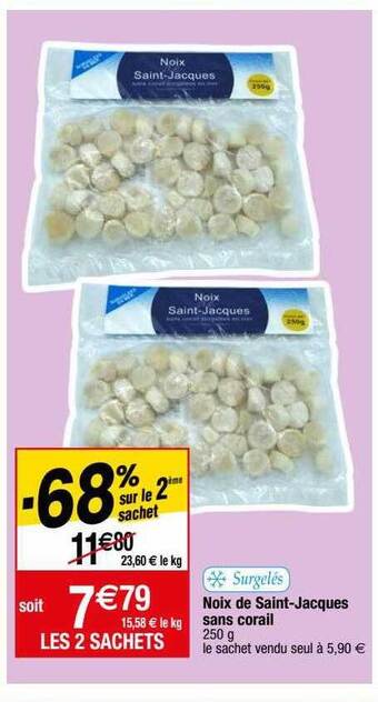 Migros Noix de saint-jacques sans corail offre