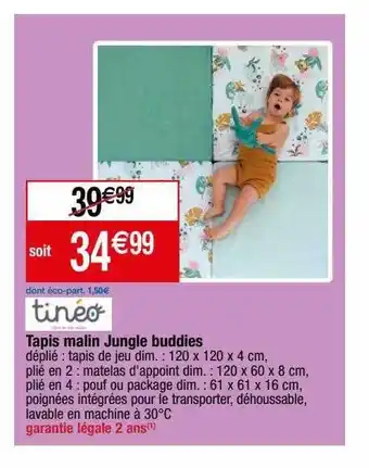 Migros Tapis malin jungle buddies tinéo offre