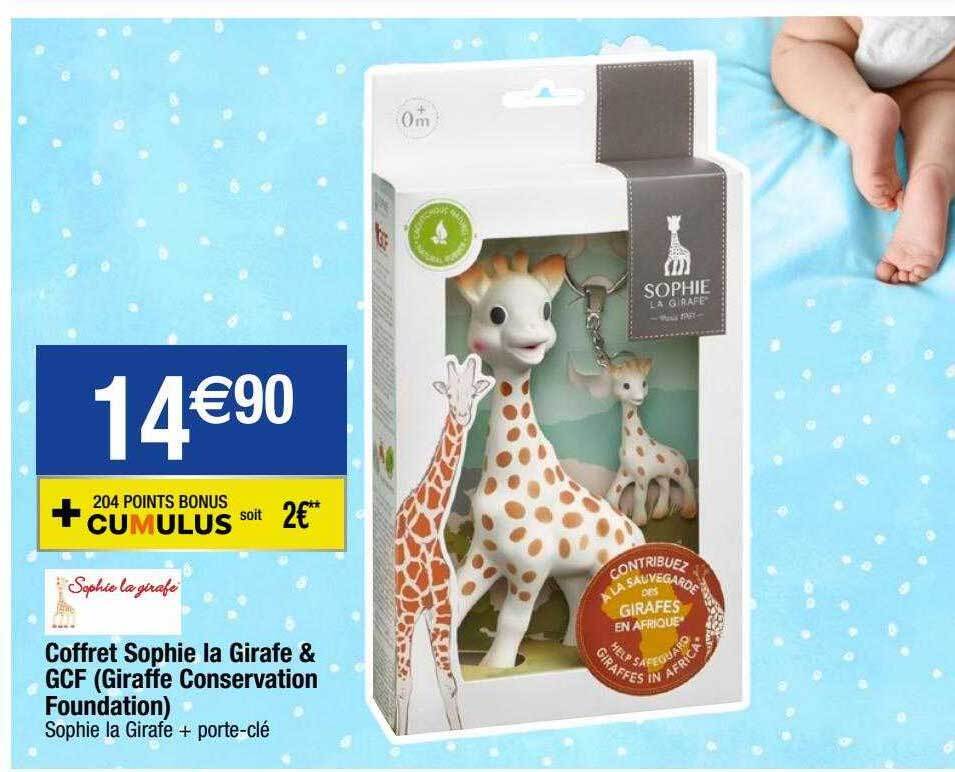 Promo Coffret sophie la girafe & gcf (giraffe conservation foundation