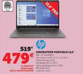 Super U Ordinateur portable 15,6 offre