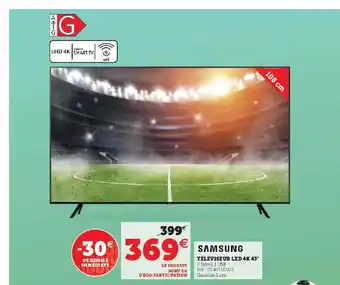 Super U Téléviseur led 4k 43 offre