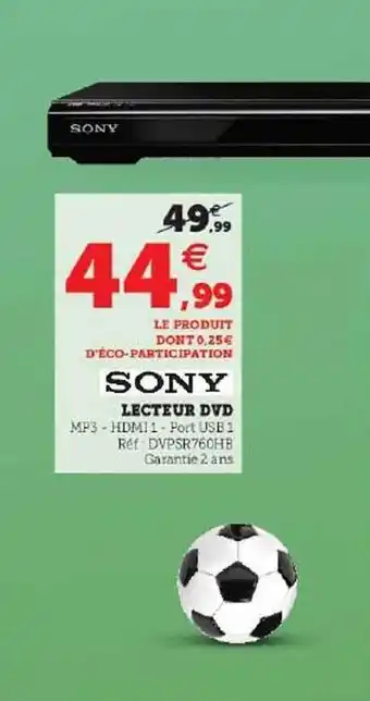 Lecteur dvd sony