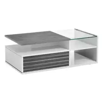 BUT Modern living table basse vertigo blanc/chêne gris offre