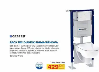 Pack wc duofix sigma-renova geberit