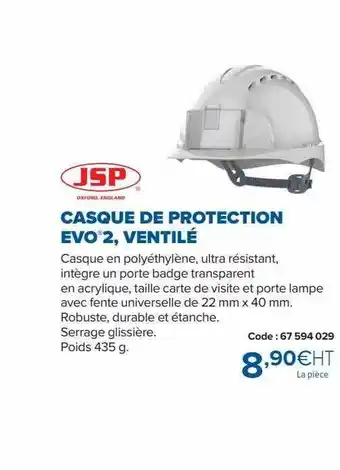 Prolians Casque de protection evo2, ventilé jsp offre
