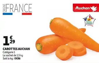 Auchan Auchan carottes offre