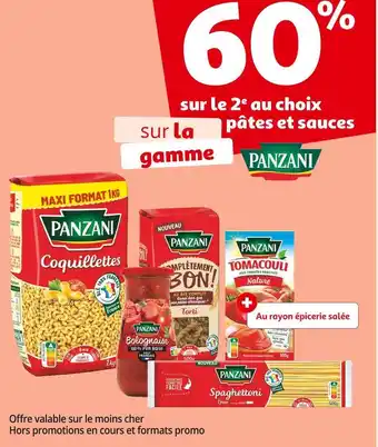 Auchan Panzani bon plan sur la gamme pâtes et sauces panzani offre