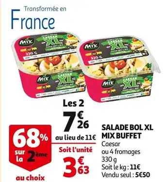 Auchan Mix buffet salade bol xl offre