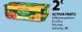 Auchan Activia fruits offre