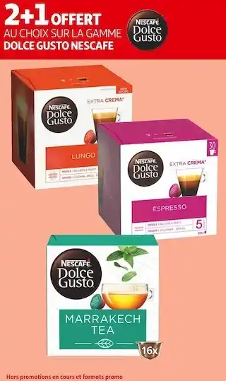 Auchan Nestlé bon plan sur la gamme dolce gusto nescafe offre