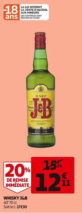 Auchan J&b whisky offre